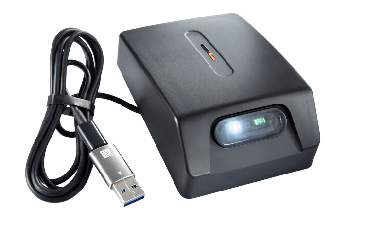 maveo scanner with cable in black