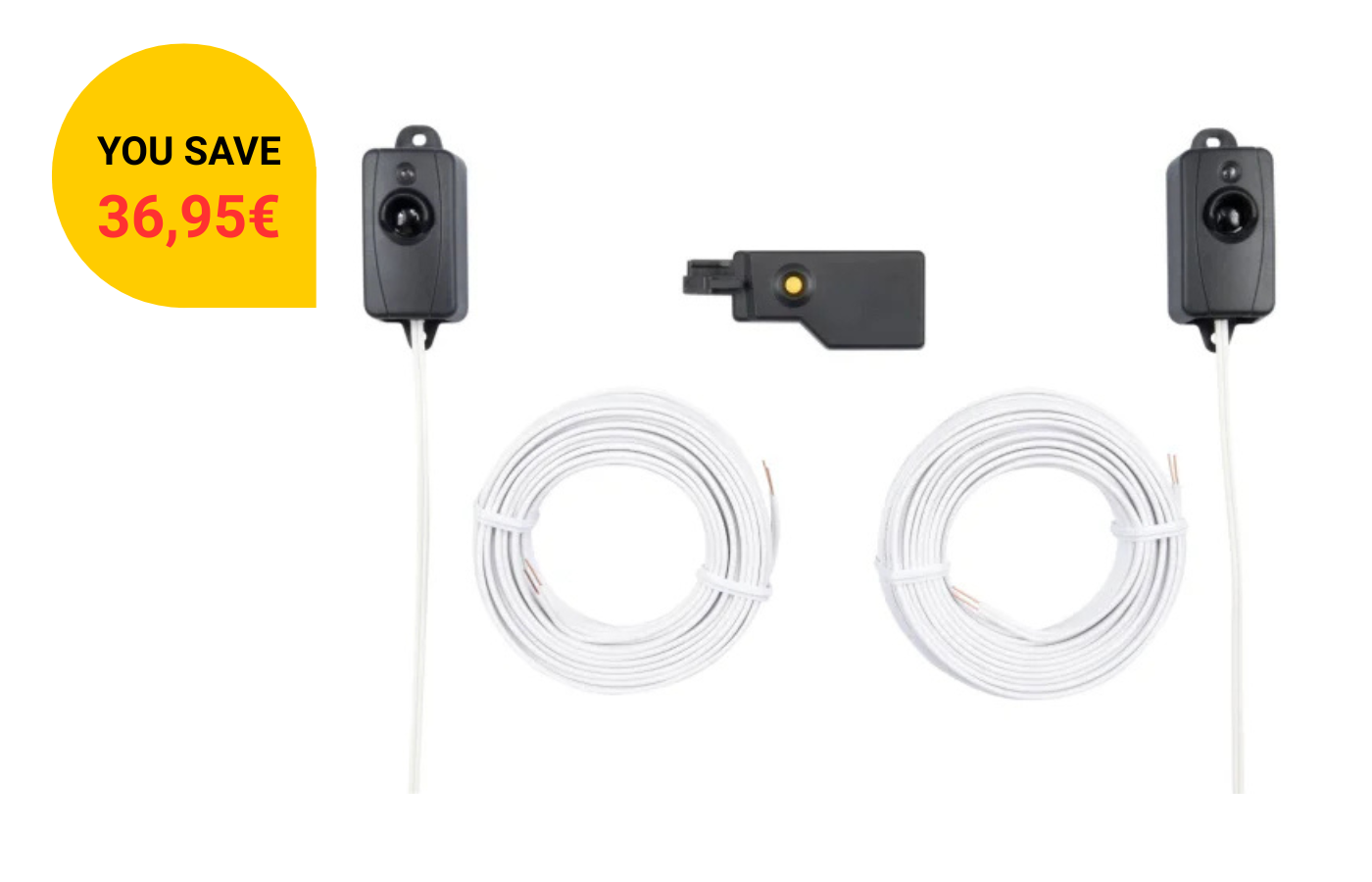 Scope of delivery of maveo connect basic bundle - maveo connect stick and light barrier